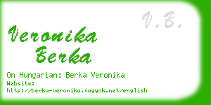 veronika berka business card